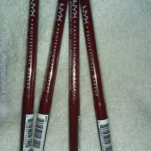 NYX PROFESSIONAL MAKEUP Mechanical Lip Liner 12 Dark Red Bundle (4)